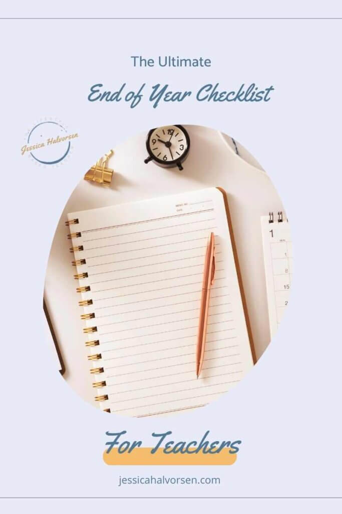 Teacher, do you struggle to remember all you have to do at the end of the year? Checklists help.